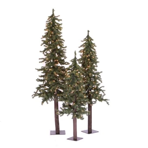 Vickerman Pre-Lit Artificial Christmas Tree (Set Of 3) (08601)